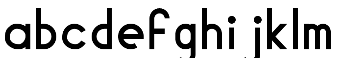 Geomaniac Regular Font LOWERCASE