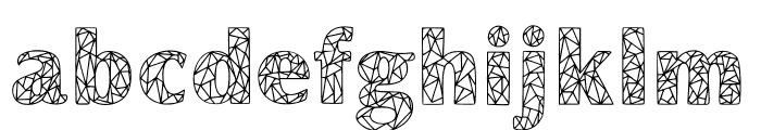 Geometric Alphabet Font LOWERCASE