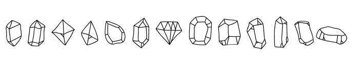 Geometric Crystal Font UPPERCASE