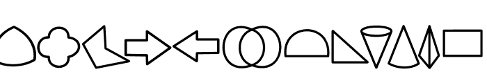 Geometric shapes Font LOWERCASE