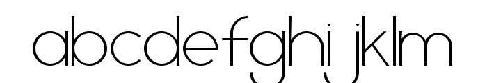 Geometrica Sans Thin Font LOWERCASE