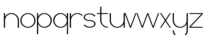 Geometrica Sans Thin Font LOWERCASE