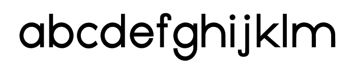 Geometrique Sans Regular Font LOWERCASE