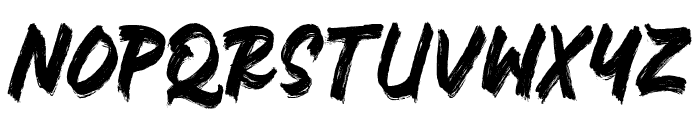 George Brush Font UPPERCASE