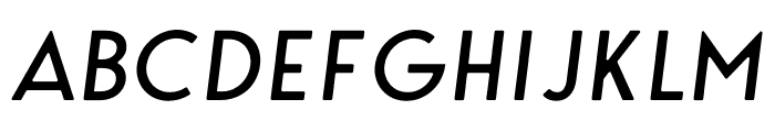 George Round Italic Font UPPERCASE