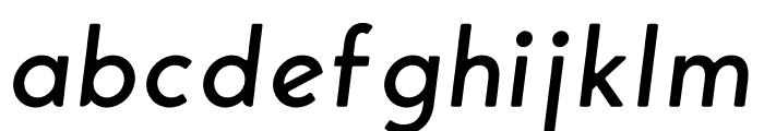 George Round Italic Font LOWERCASE