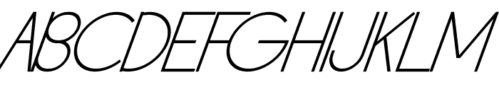 George Sight Italic Font UPPERCASE