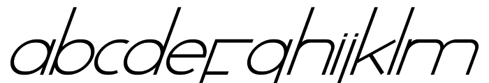 George Sight Italic Font LOWERCASE