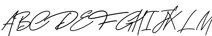 George Signature Regular Font UPPERCASE