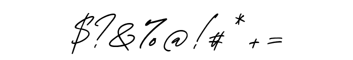 GeorgeSignature-Regular Font OTHER CHARS