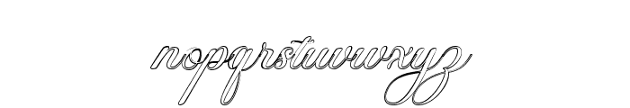 Georghina Outline Pro Font LOWERCASE