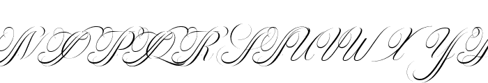 Georghina Script Pro Font UPPERCASE
