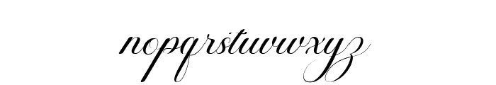 Georghina Script Pro Font LOWERCASE