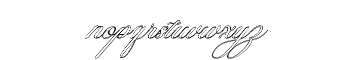 GeorghinaSlantOutlinePro Font LOWERCASE