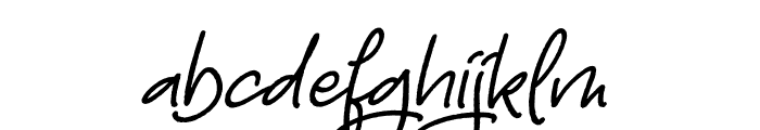 Georgia Angely Italic Font LOWERCASE