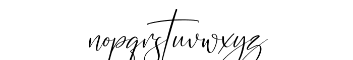 Georgia Western Italic Font LOWERCASE