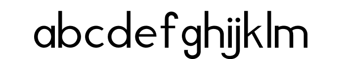 Geotrica Font LOWERCASE