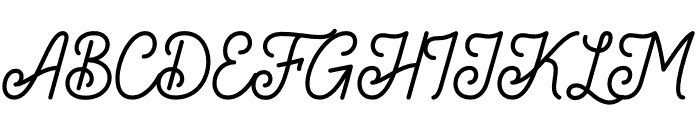 Geovano Script Font UPPERCASE