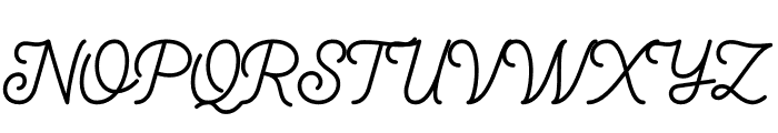 Geovano Script Font UPPERCASE