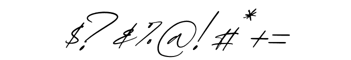 Gerald Fletchery Italic Font OTHER CHARS