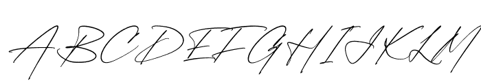 Gerald Fletchery Italic Font UPPERCASE