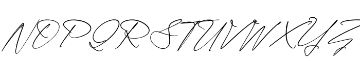 Gerald Fletchery Italic Font UPPERCASE