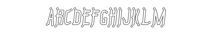 Geraldines Line Italic Font LOWERCASE