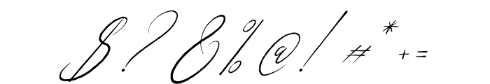 Geraldyn Brushko Italic Font OTHER CHARS