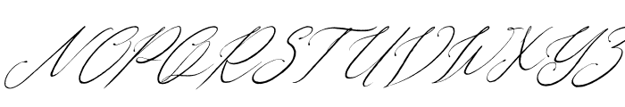 Geraldyn Brushko Italic Font UPPERCASE