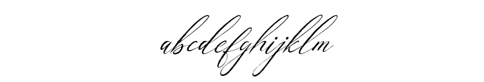 Geraldyn Brushko Italic Font LOWERCASE