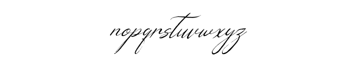 Geraldyn Brushko Italic Font LOWERCASE