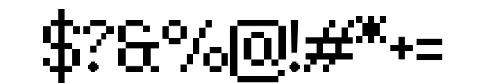 Geranode Pixelated Font OTHER CHARS