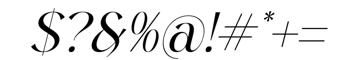 Gerant Italic Font OTHER CHARS