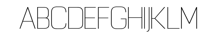 Gercoff Thin Font LOWERCASE