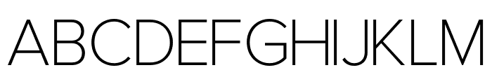 Gerkco Extra Light Font UPPERCASE