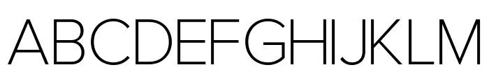 Gerkco Extra Light Font LOWERCASE