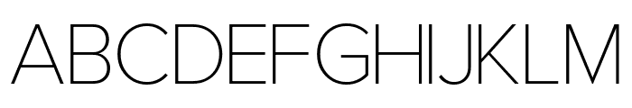 Gerkco Thin Font UPPERCASE