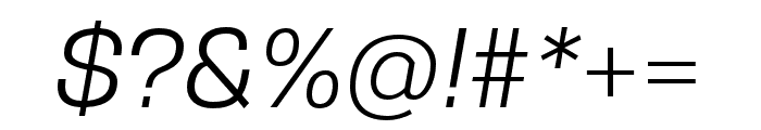 Gerlach Sans Regular Italic Font OTHER CHARS
