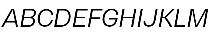 Gerlach Sans Regular Italic Font UPPERCASE