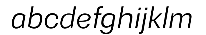 Gerlach Sans Regular Italic Font LOWERCASE