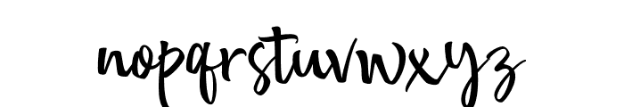 GersivalScript-Regular Font LOWERCASE