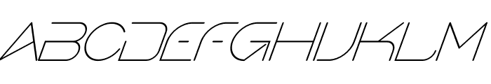 Gerth Light Italic Font UPPERCASE