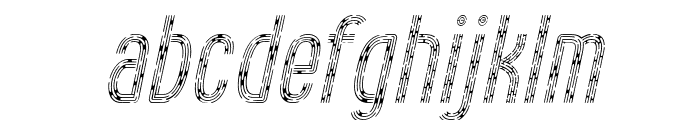 Gerush Light Italic Font LOWERCASE