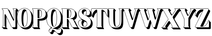 Geshina Shadow Font UPPERCASE