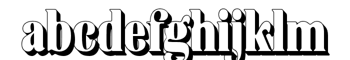 Geshina Shadow Font LOWERCASE