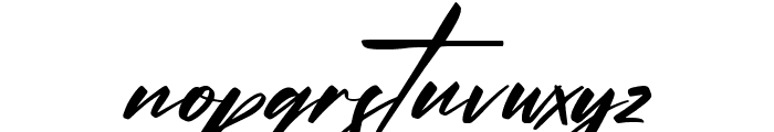 Gesturally Italic Font LOWERCASE