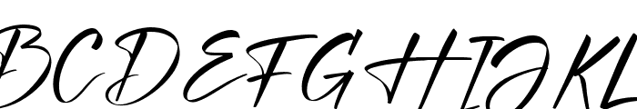 Gesturally Font UPPERCASE