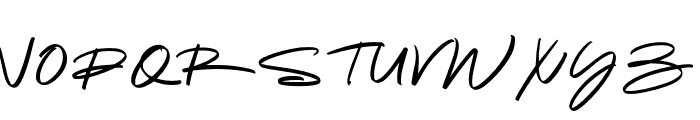 GestureSignature-Regular Font UPPERCASE