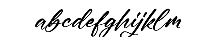 Getisha Italic Font LOWERCASE