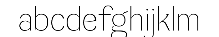 Getishan Thin Font LOWERCASE